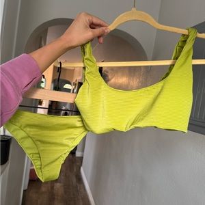TJ Swimsuit Bikini Set - bright fern green color
